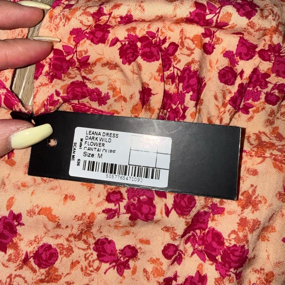 Motel Rocks Pink Floral Backless Dress - Picture 5 of 6